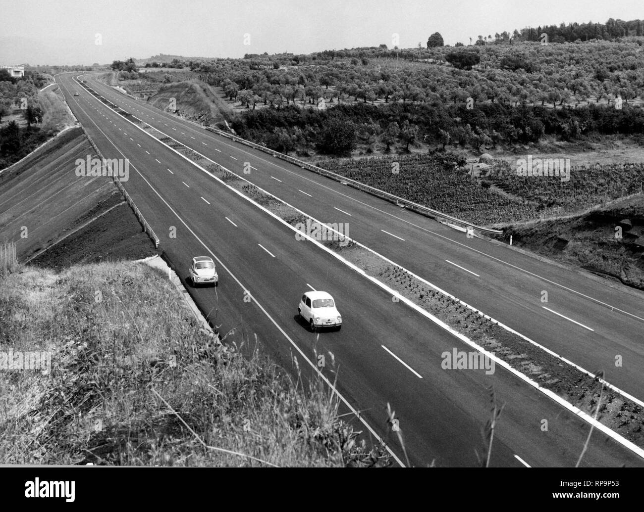 Frascati-Roma autostrada, 1969 Foto Stock