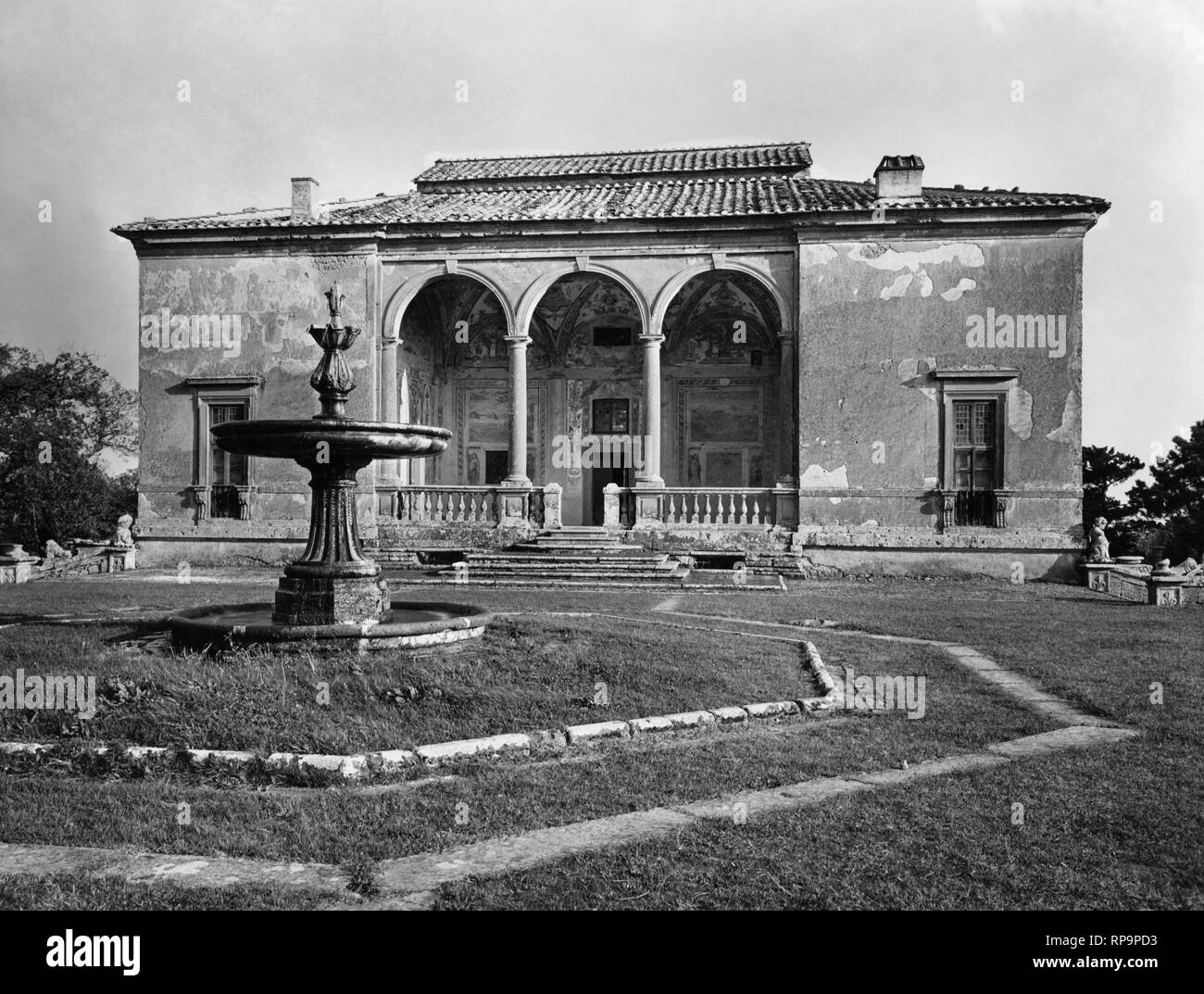 Palazzo Farnese di Caprarola, Lazio, Italia 1930 Foto Stock