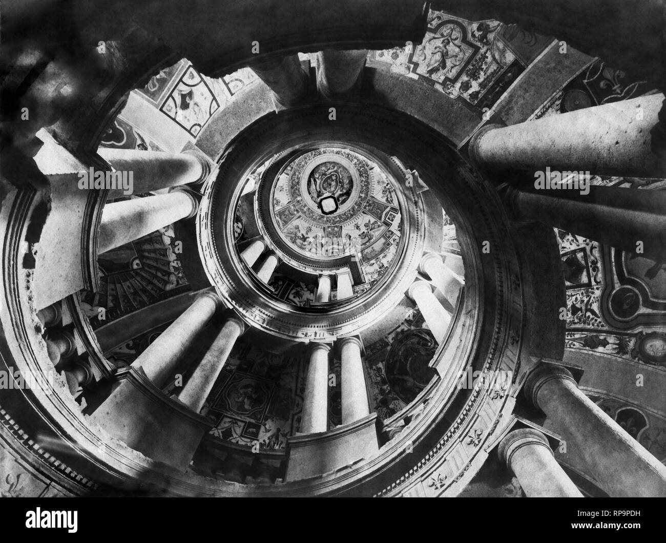 Palazzo Farnese di Caprarola, Lazio, Italia 1910-20 Foto Stock