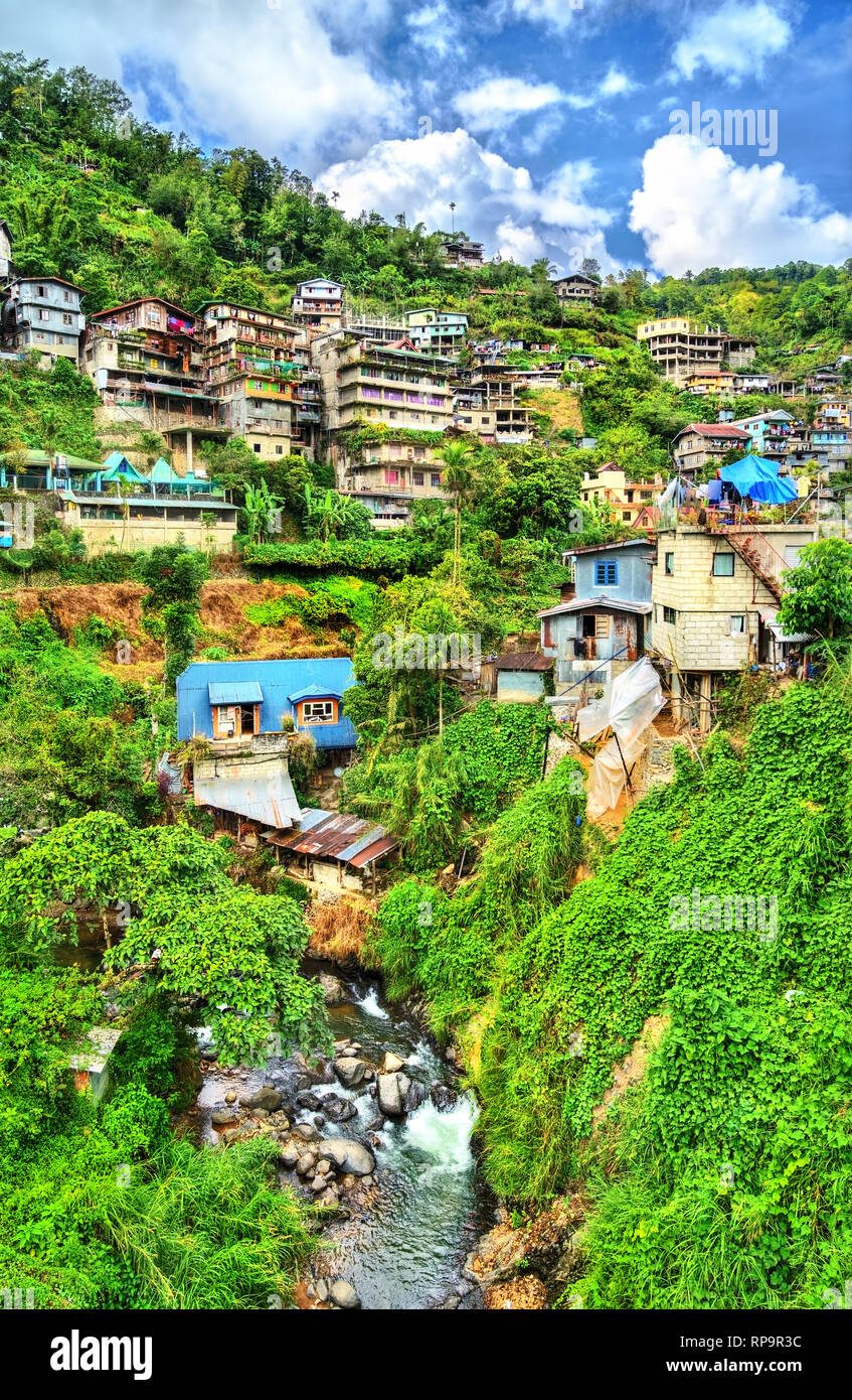 Banaue villaggio sull'isola di Luzon nelle Filippine, Foto Stock