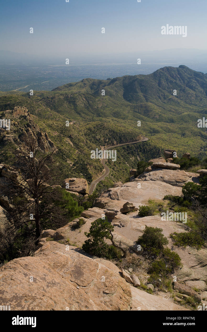 Mount Lemmon Hitchcock generale autostrada Foto Stock