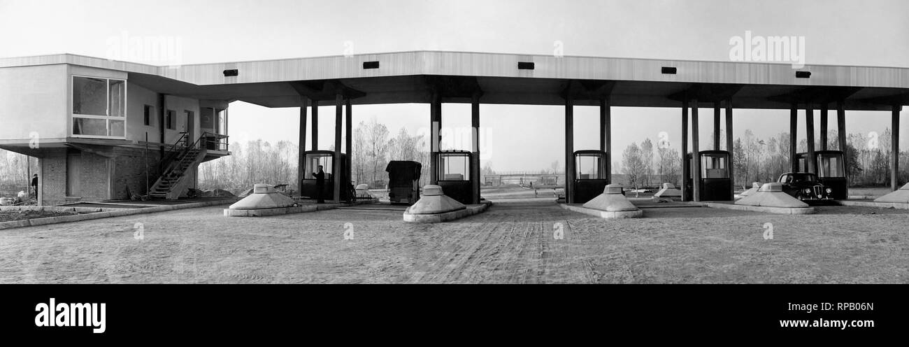 L'Italia, lombardia, melegnano, casello autostradale Foto Stock