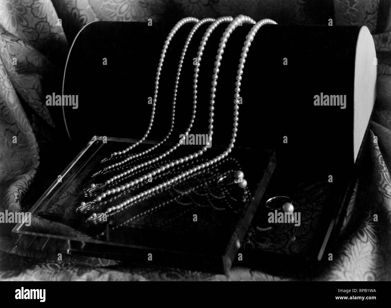 Giappone, collane di perle da oyster 1920-30 Foto Stock