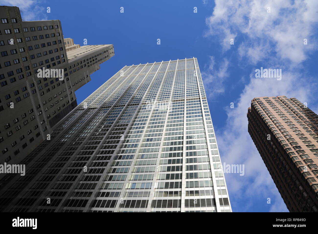 Stati Uniti. La città di New York. Grattacieli. Foto Stock