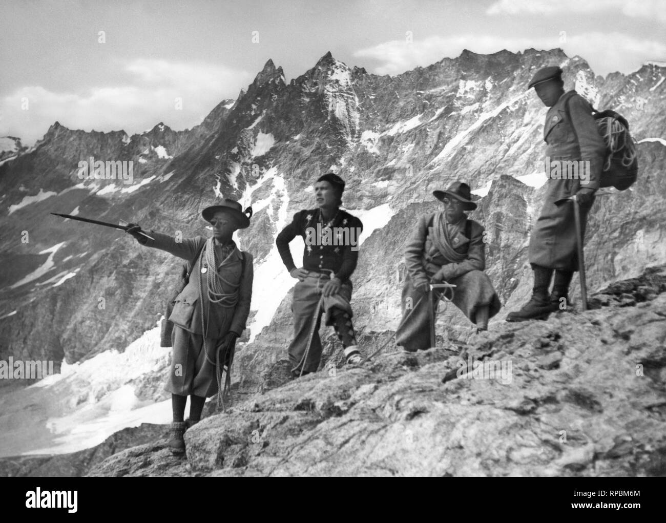 Arrampicata, principessa di Piemonte, 1940 Foto Stock