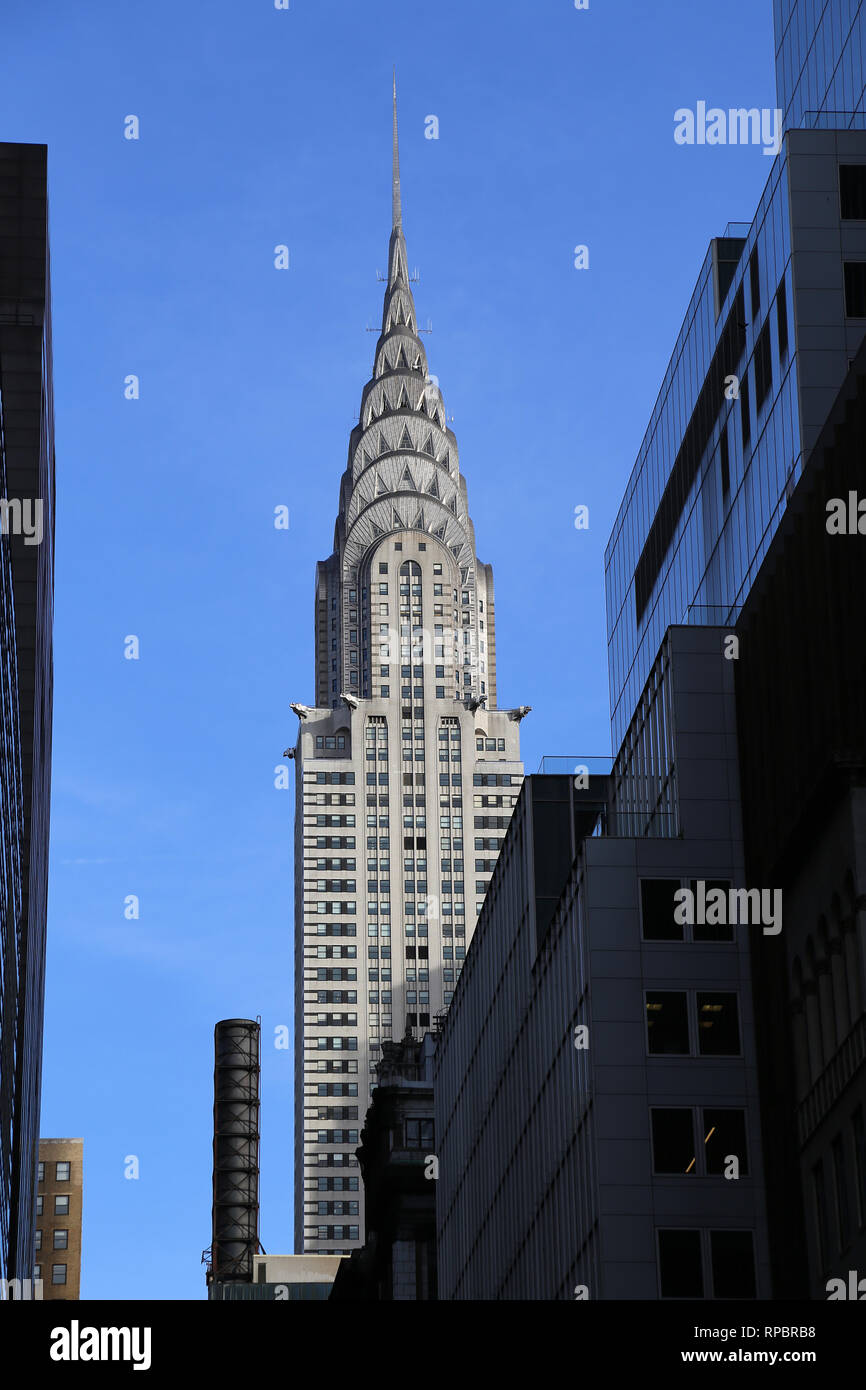 Stati Uniti d'America. Della Città di NY. Chrysler Building. Art Deco. Midtown Manhattan. Architec, Willian Van Alen (1883-1954). Foto Stock