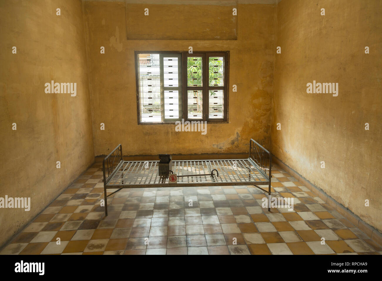I Khmer rossi nella prigione di Phnom Penh Foto Stock