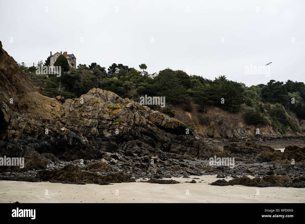 Casa a la scogliera Foto Stock