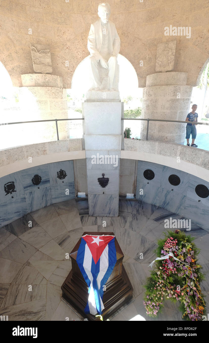 Cimitero di Santa Ifigenia, monumento a Jose Marti, Santiago de Cuba, Cuba Foto Stock
