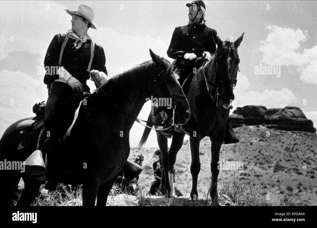 WAYNE,fonda, FORT APACHE, 1948 Foto Stock