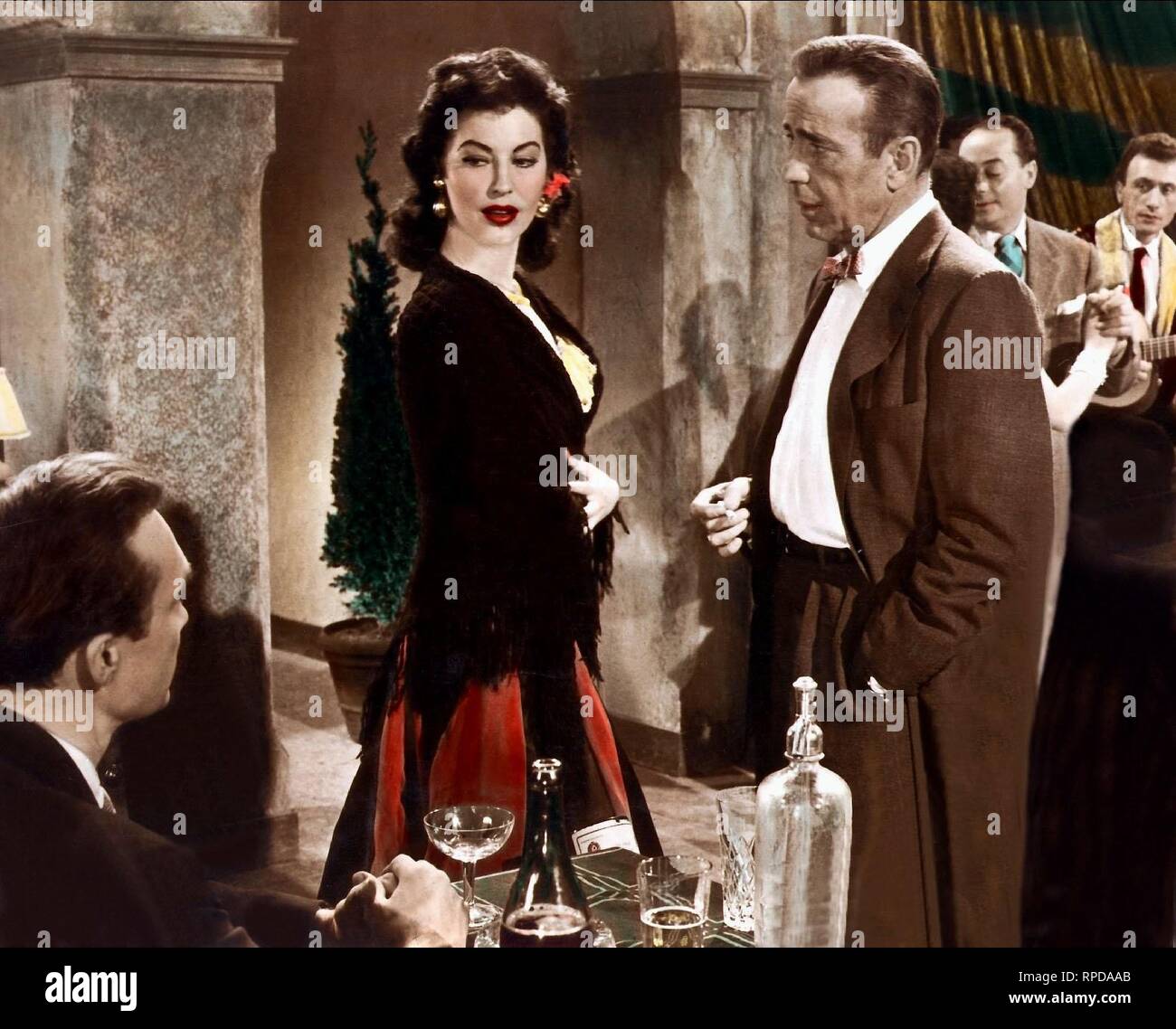 GARDNER,Bogart, il BAREFOOT CONTESSA, 1954 Foto Stock