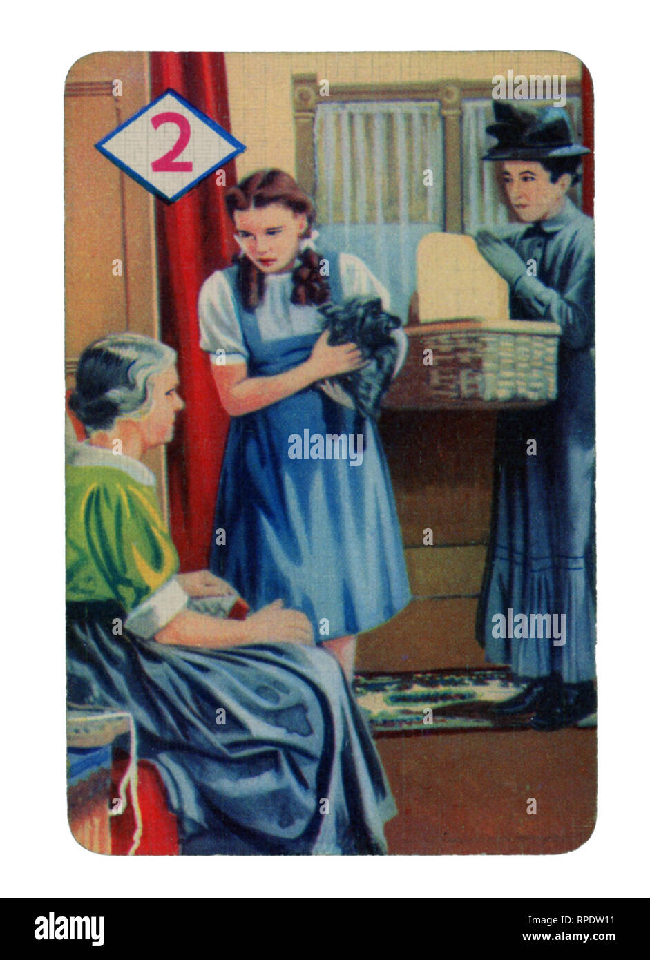 The Wizard of Oz gioco di carte prodotte a Londra nel 1940 da Castell fratelli, Ltd. (Pepys marca) in concomitanza con il lancio del film M.G.M. nel Regno Unito nel corso di tale anno Foto Stock