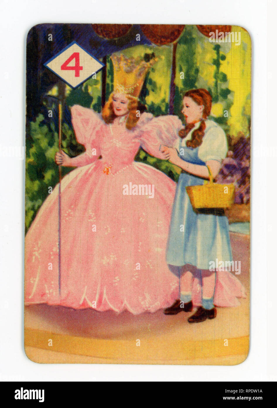 The Wizard of Oz gioco di carte prodotte a Londra nel 1940 da Castell fratelli, Ltd. (Pepys marca) in concomitanza con il lancio del film M.G.M. nel Regno Unito nel corso di tale anno Foto Stock