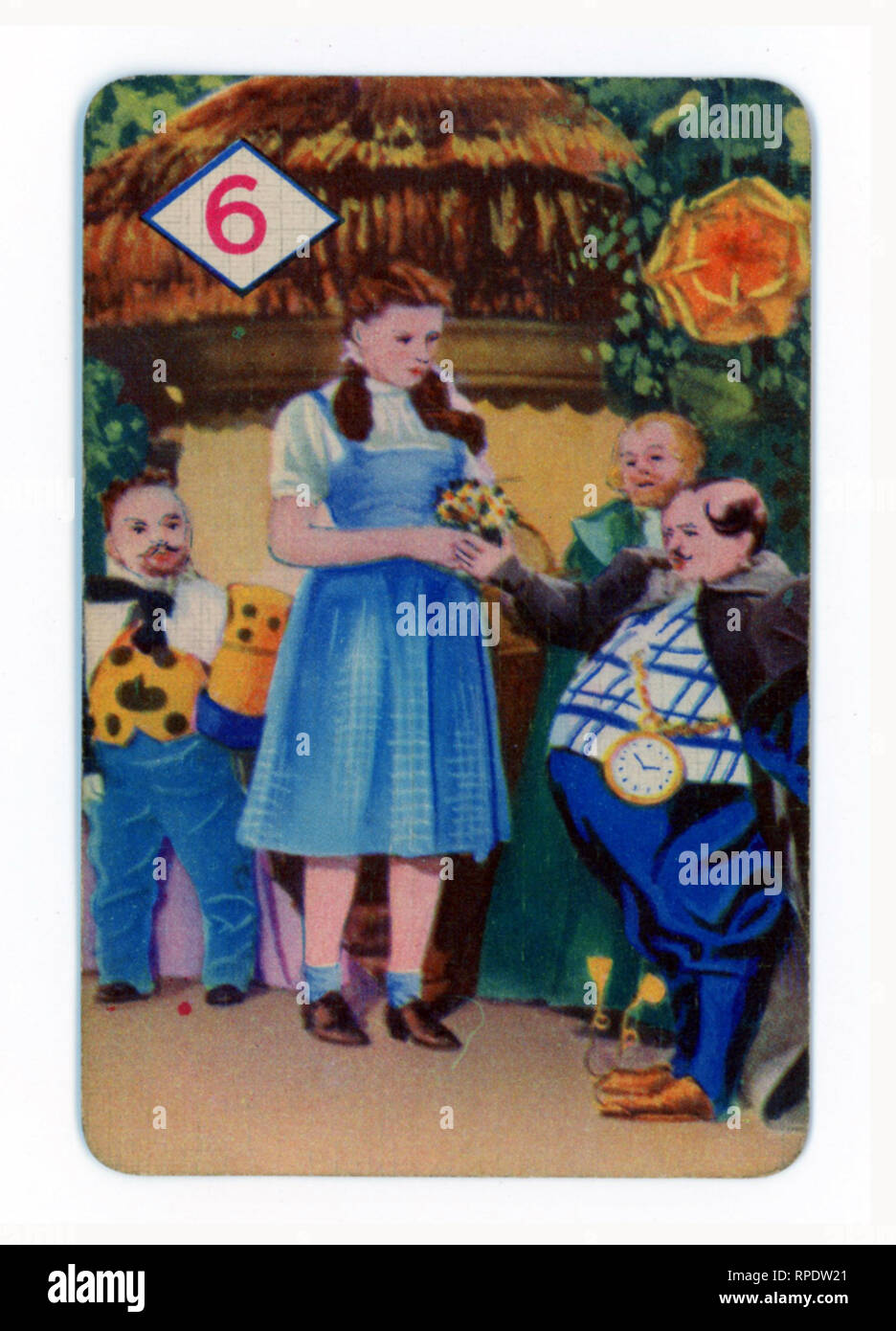 The Wizard of Oz gioco di carte prodotte a Londra nel 1940 da Castell fratelli, Ltd. (Pepys marca) in concomitanza con il lancio del film M.G.M. nel Regno Unito nel corso di tale anno Foto Stock