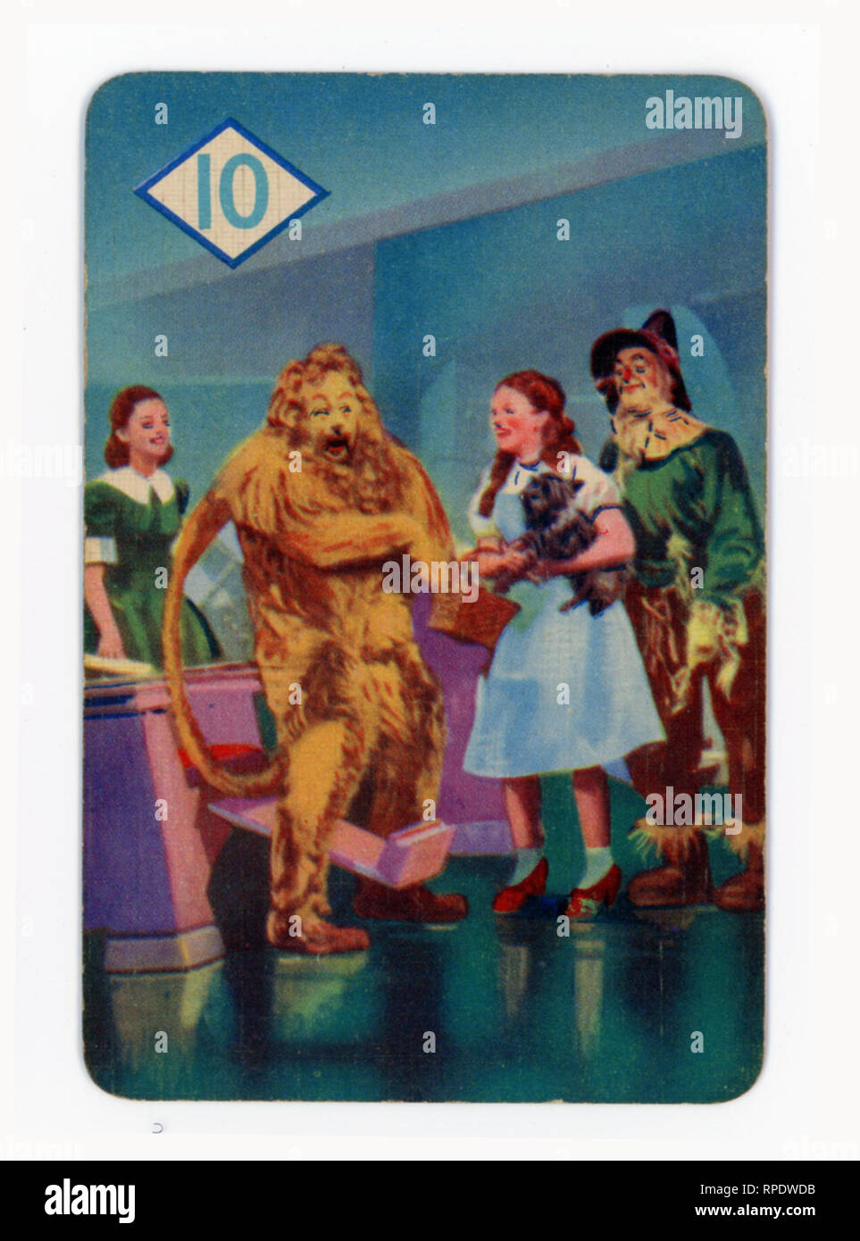 The Wizard of Oz gioco di carte prodotte a Londra nel 1940 da Castell fratelli, Ltd. (Pepys marca) in concomitanza con il lancio del film M.G.M. nel Regno Unito nel corso di tale anno Foto Stock