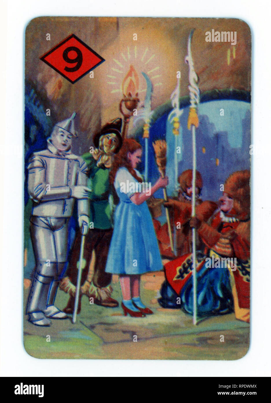 The Wizard of Oz gioco di carte prodotte a Londra nel 1940 da Castell fratelli, Ltd. (Pepys marca) in concomitanza con il lancio del film M.G.M. nel Regno Unito nel corso di tale anno Foto Stock