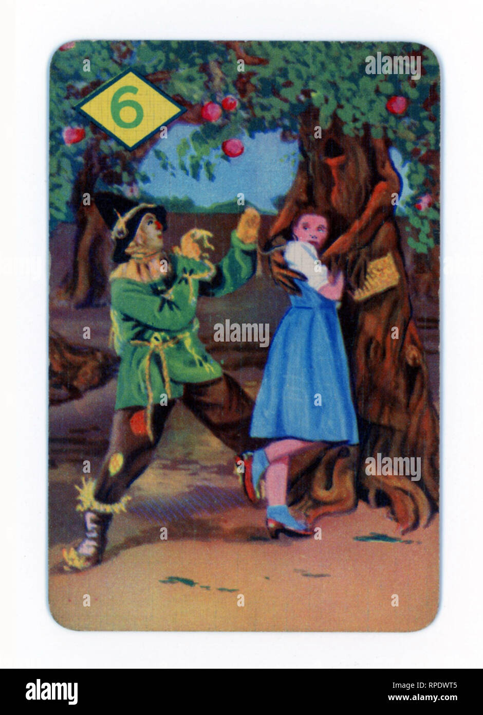 The Wizard of Oz gioco di carte prodotte a Londra nel 1940 da Castell fratelli, Ltd. (Pepys marca) in concomitanza con il lancio del film M.G.M. nel Regno Unito nel corso di tale anno Foto Stock
