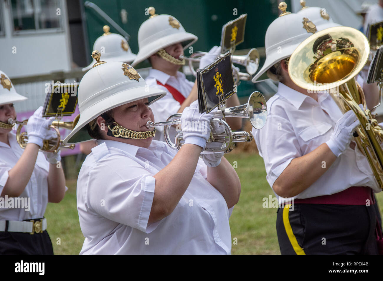 Marching Band ragazza Foto Stock