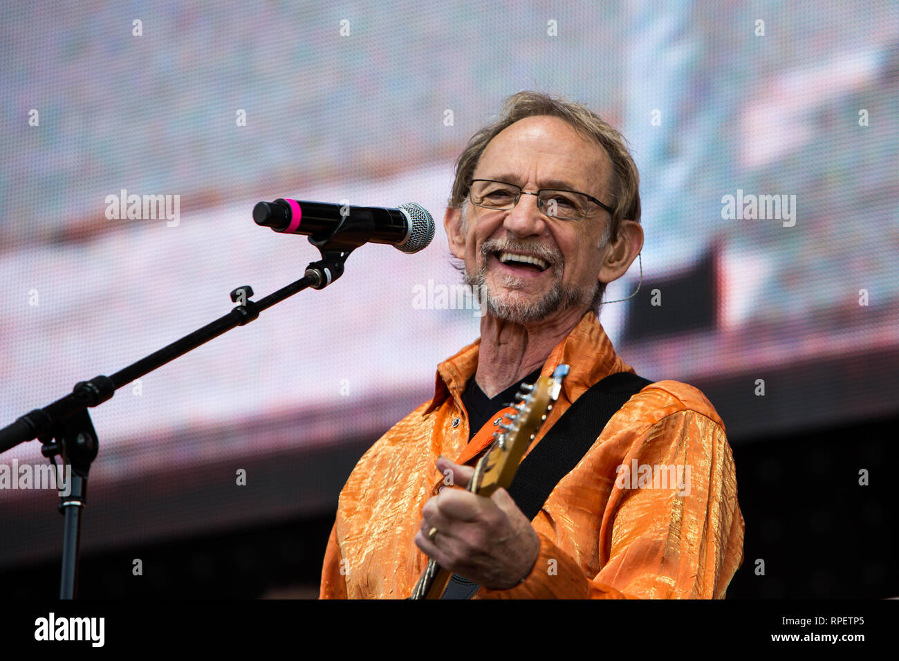 Peter Tork del Monkees esegue a Ottawa Bluesfest, 2016. Foto Stock