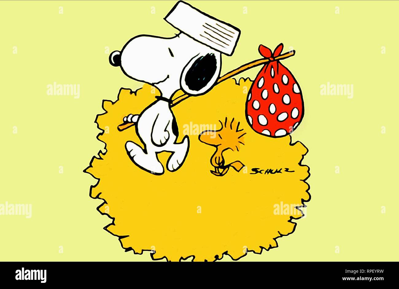 SNOOPY,WOODSTOCK, bon voyage Charlie Brown (e non torna indietro!!), 1980 Foto Stock