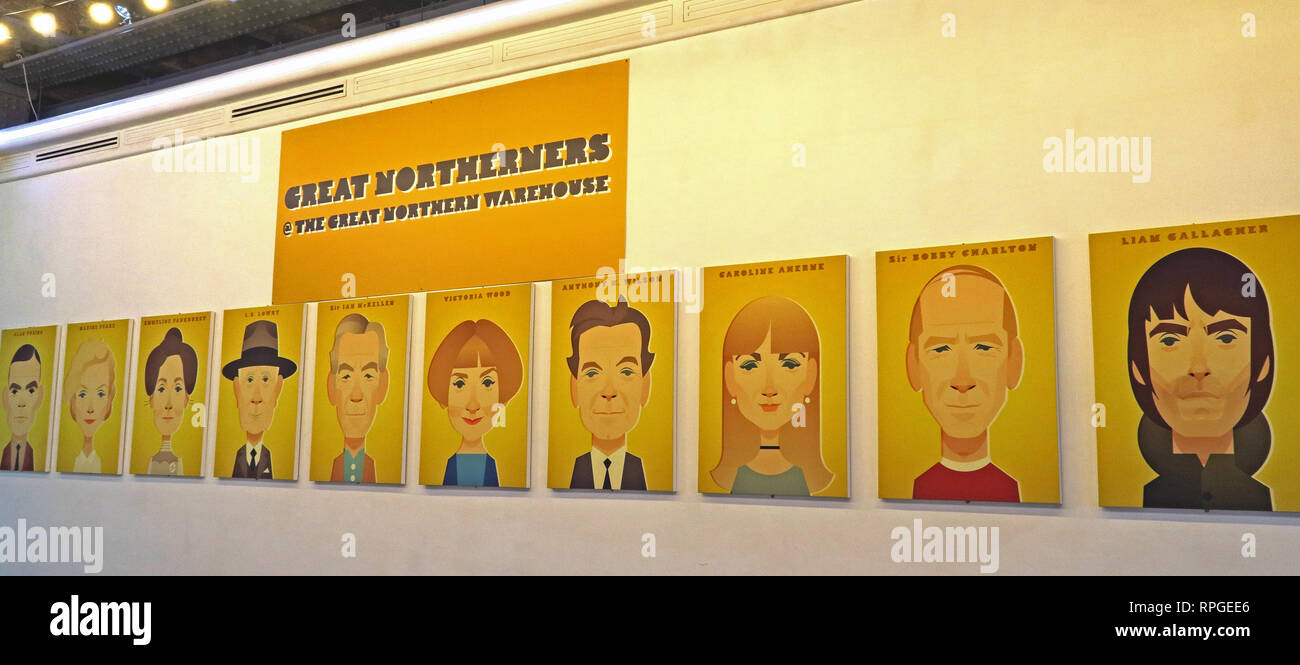 Stanley Chow, grande settentrionali @ presso il grande magazzino settentrionale, famosa Northern volti, 235 Deansgate, Manchester North West England, Regno Unito, M3 4EN Foto Stock