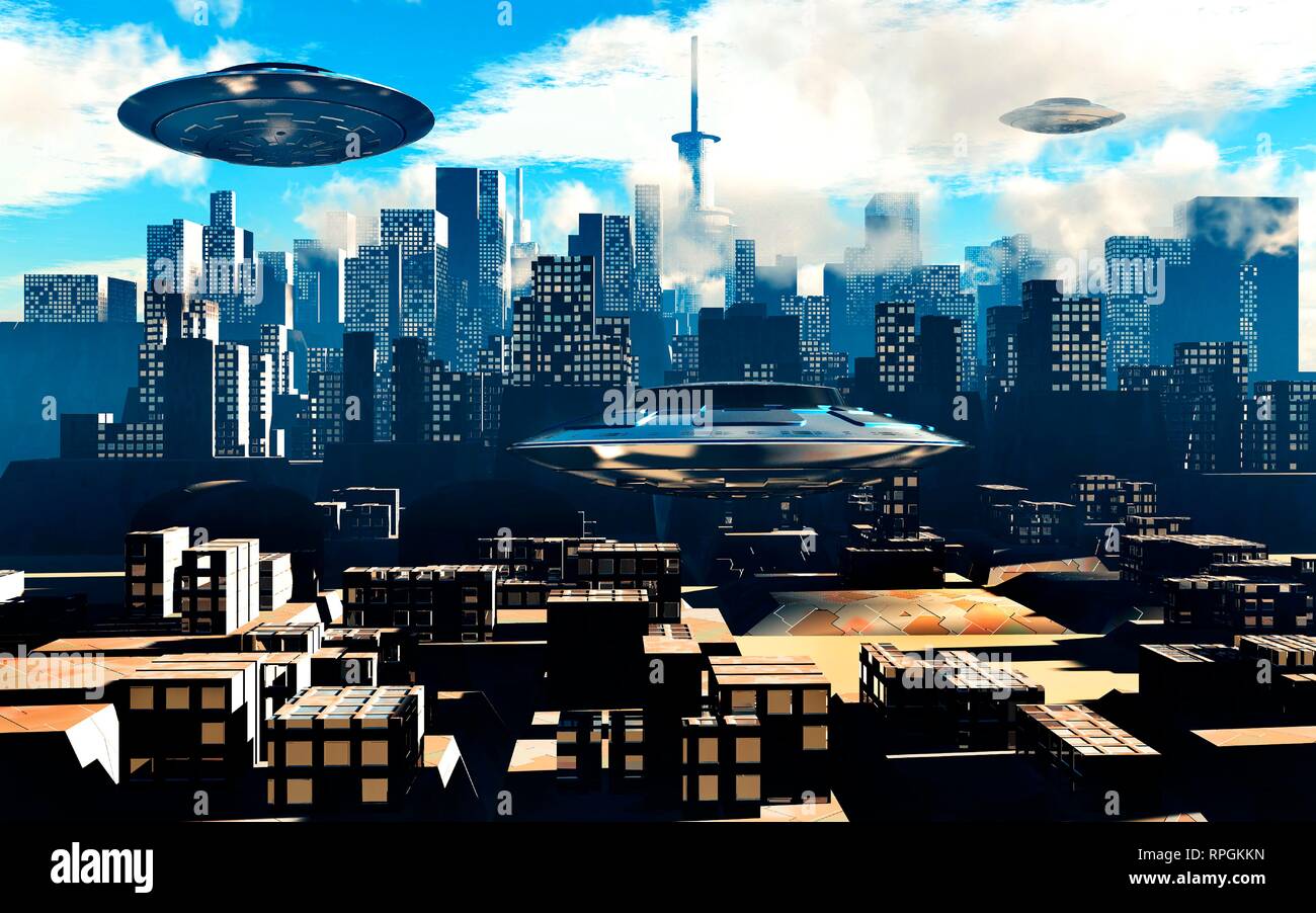 Futuroplolis, una città del futuro Foto Stock