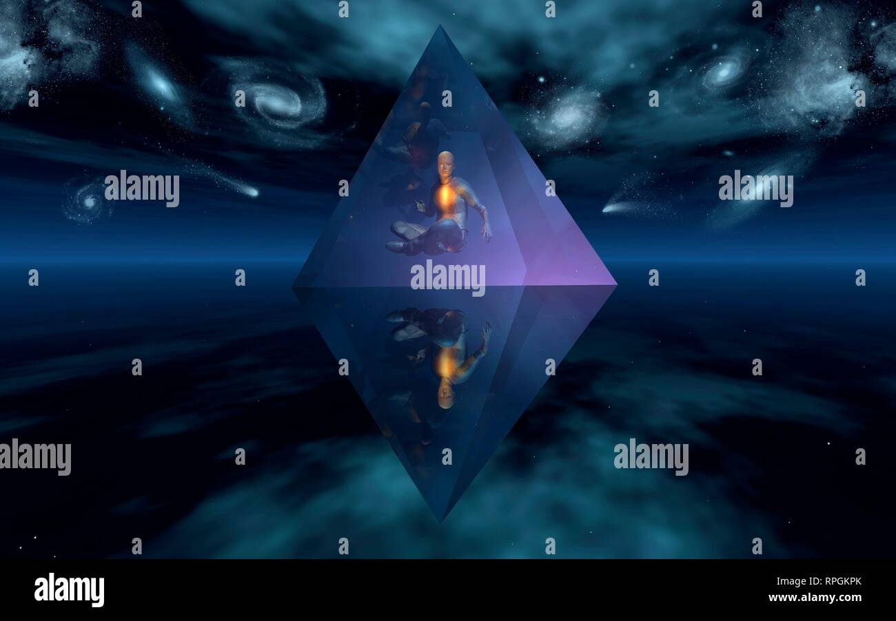 Il mistico e poteri soprannaturali di piramidi Foto Stock