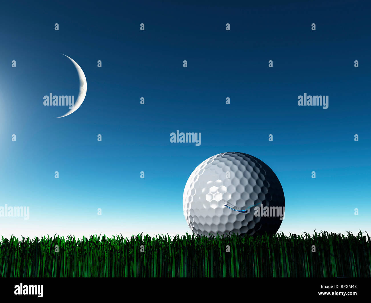 Night Golf Foto Stock