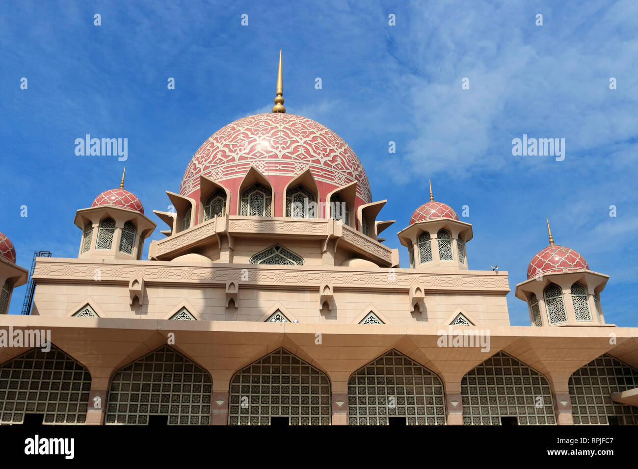 Masjid Putra o Putra moschea a Putrajaya Malaysia Foto Stock