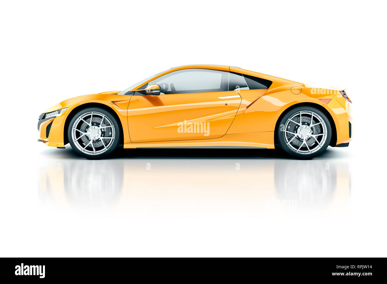 3D render di bella super sport auto Foto Stock