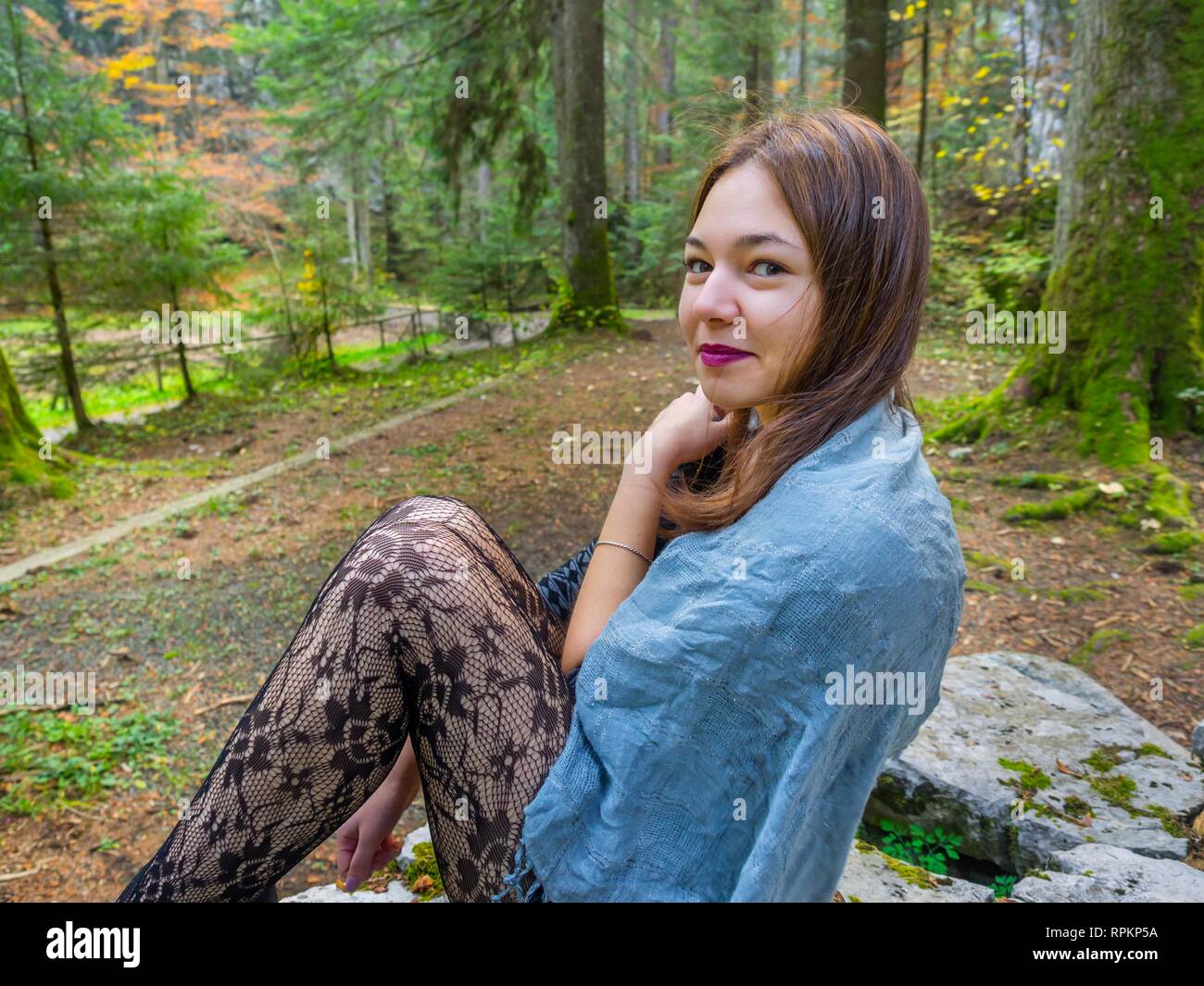 Adolescente aka giovane donna Foto Stock