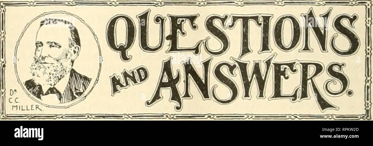 . American bee journal. La cultura delle api; le api. 342 AMERICAN BEE JOURNAL, Giugno 1, 1899. ness. Io do la mia api maggiore cura durante la primavera precoce rispetto a qualsiasi altro momento dell'anno, perché questo è il tempo di cui hanno bisogno di più, e nel fare questo sto cercando dopo i miei interessi. Nei primi tre mesi di inverno vi è sempre un sacco di api in una colonia preparato per l'inverno, e come l'inverno avanza arrivano sempre in numero inferiore; dopo il primo dell anno thej- non sarà così forte e pertanto esse hanno bisogno di maggiore protezione e alcuni shelter, che deve essere dato se lasciato le zone di svernamento (fuori di porte. Colgo l'packi Foto Stock