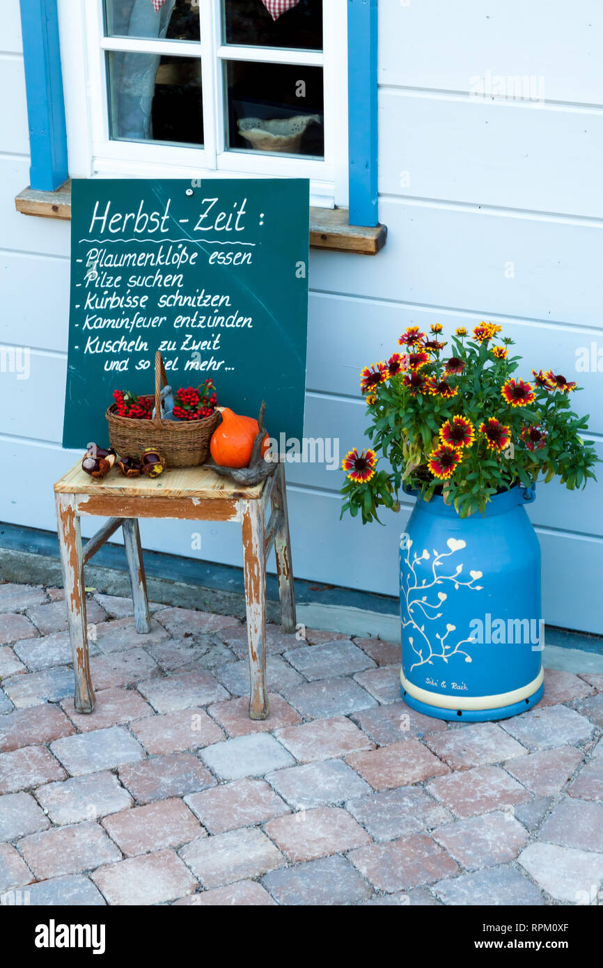 Decorazione di autunno Foto Stock