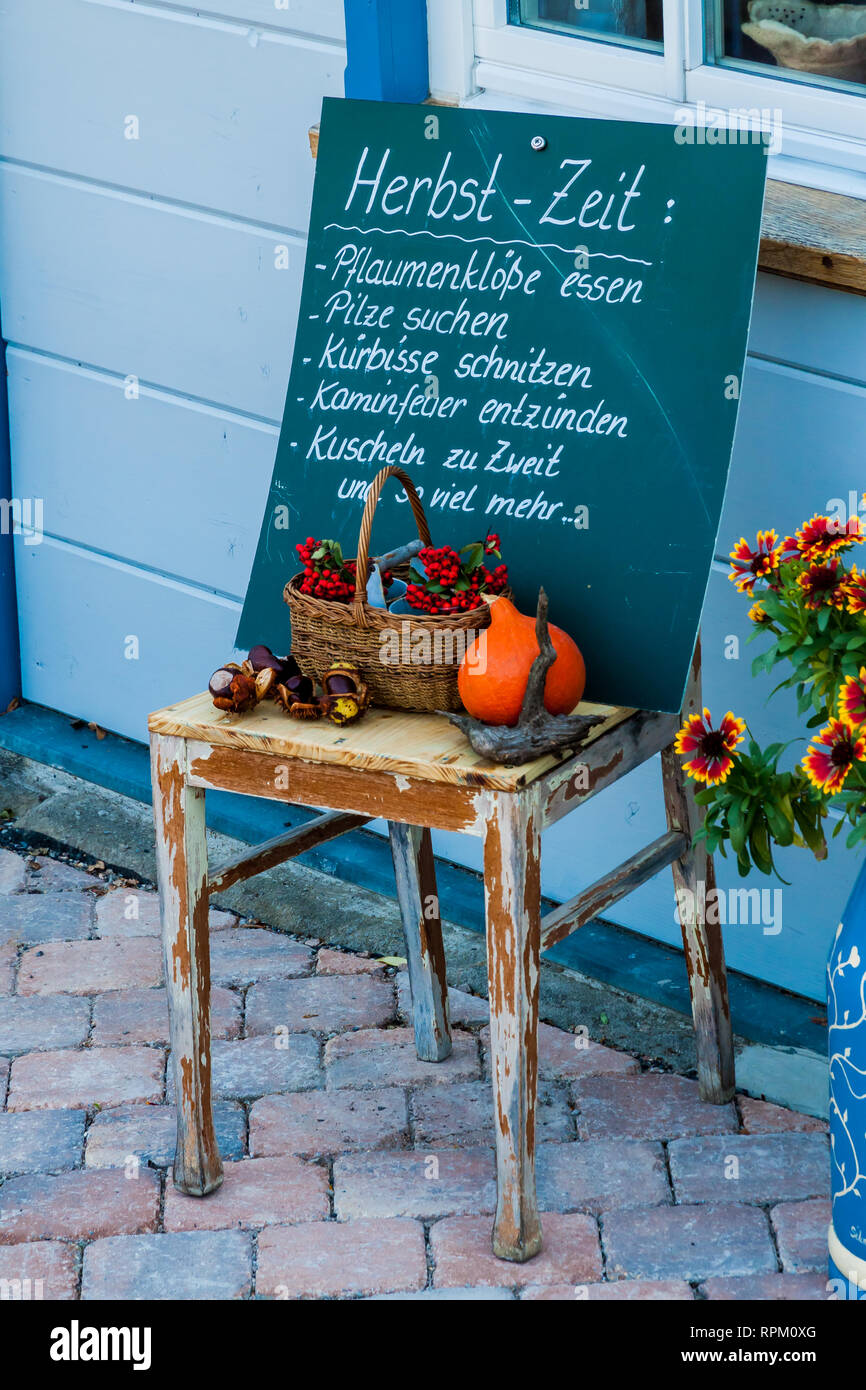 Decorazione di autunno Foto Stock