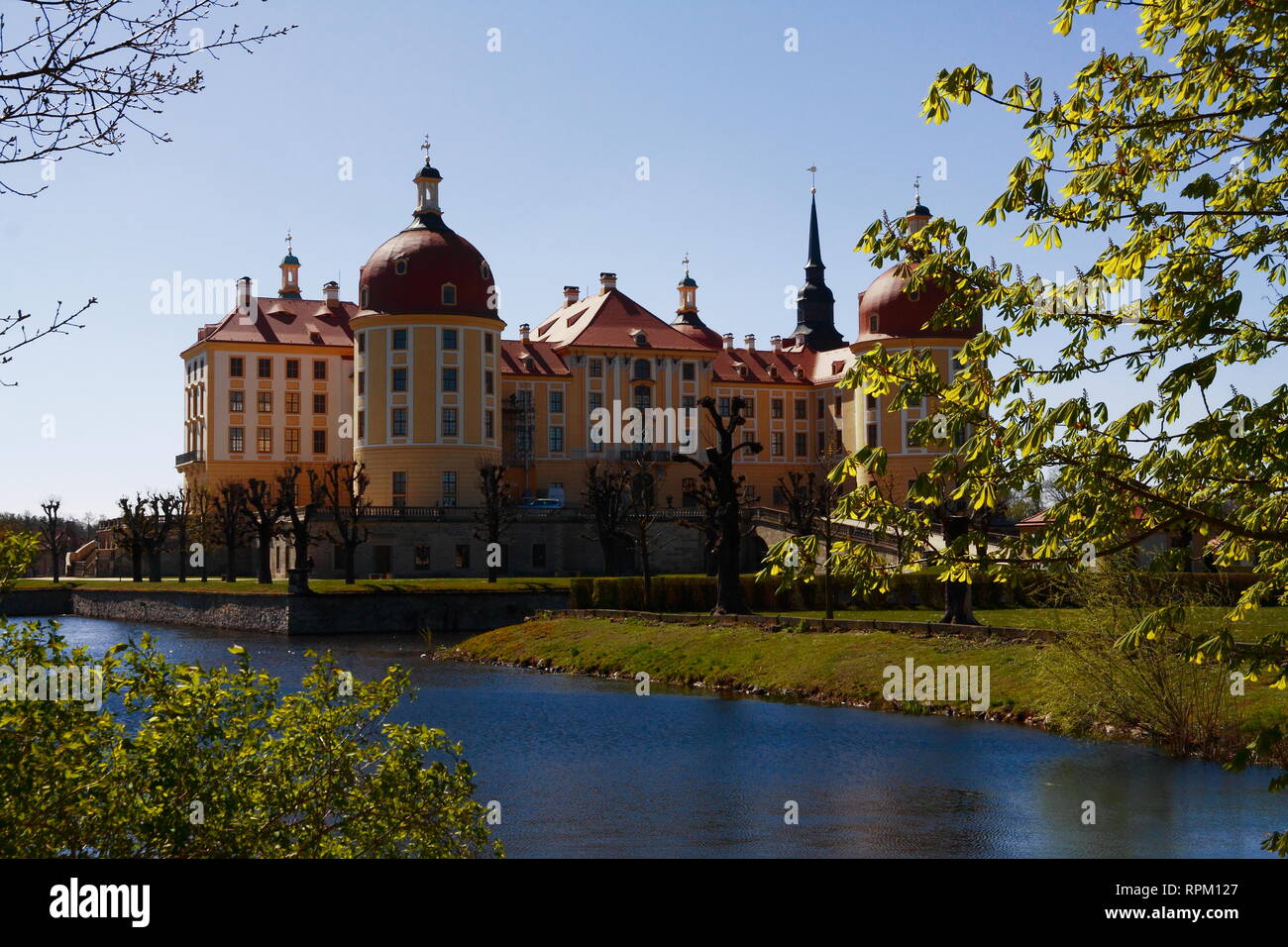 Castello di Moritzburg Foto Stock