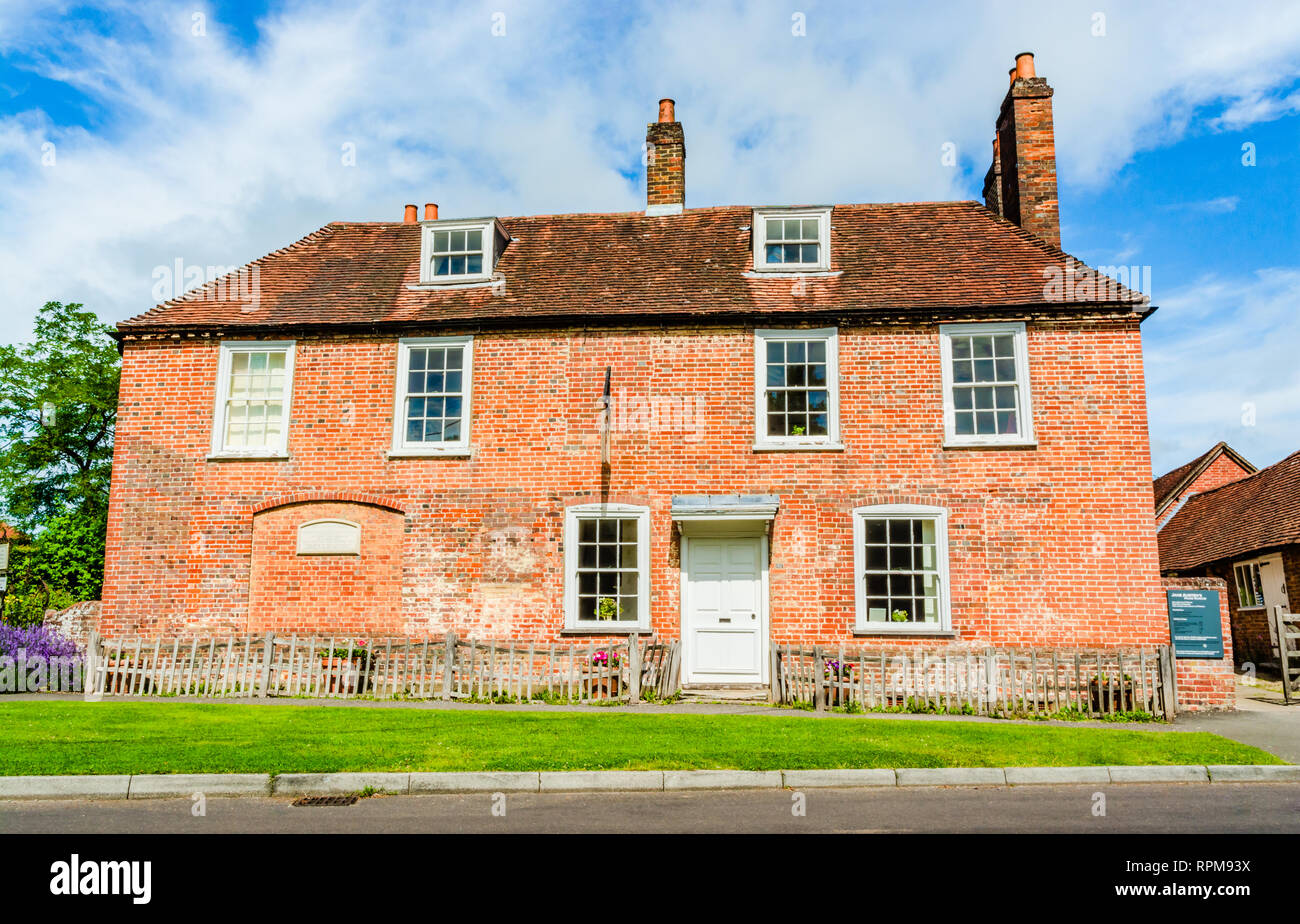 Chawton, Hampshire, Regno Unito - 16 Luglio 2016: Jane Austen's Memorial House Museum. Foto Stock