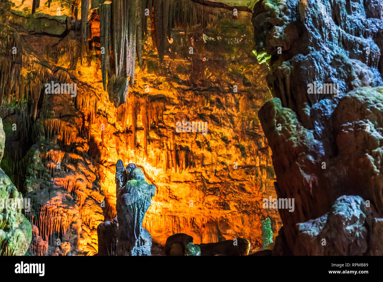 Grotte di Castellana. Puglia Foto Stock