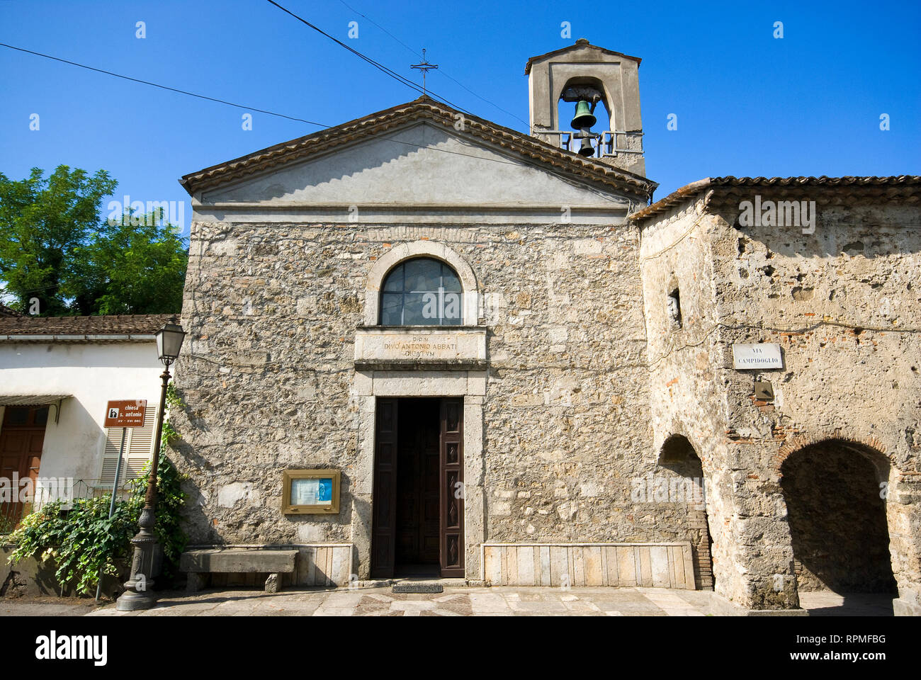 Chiesa di Sant'Antonio (XV-XVI secolo) a Ceprano, Lazio, Italia Foto Stock