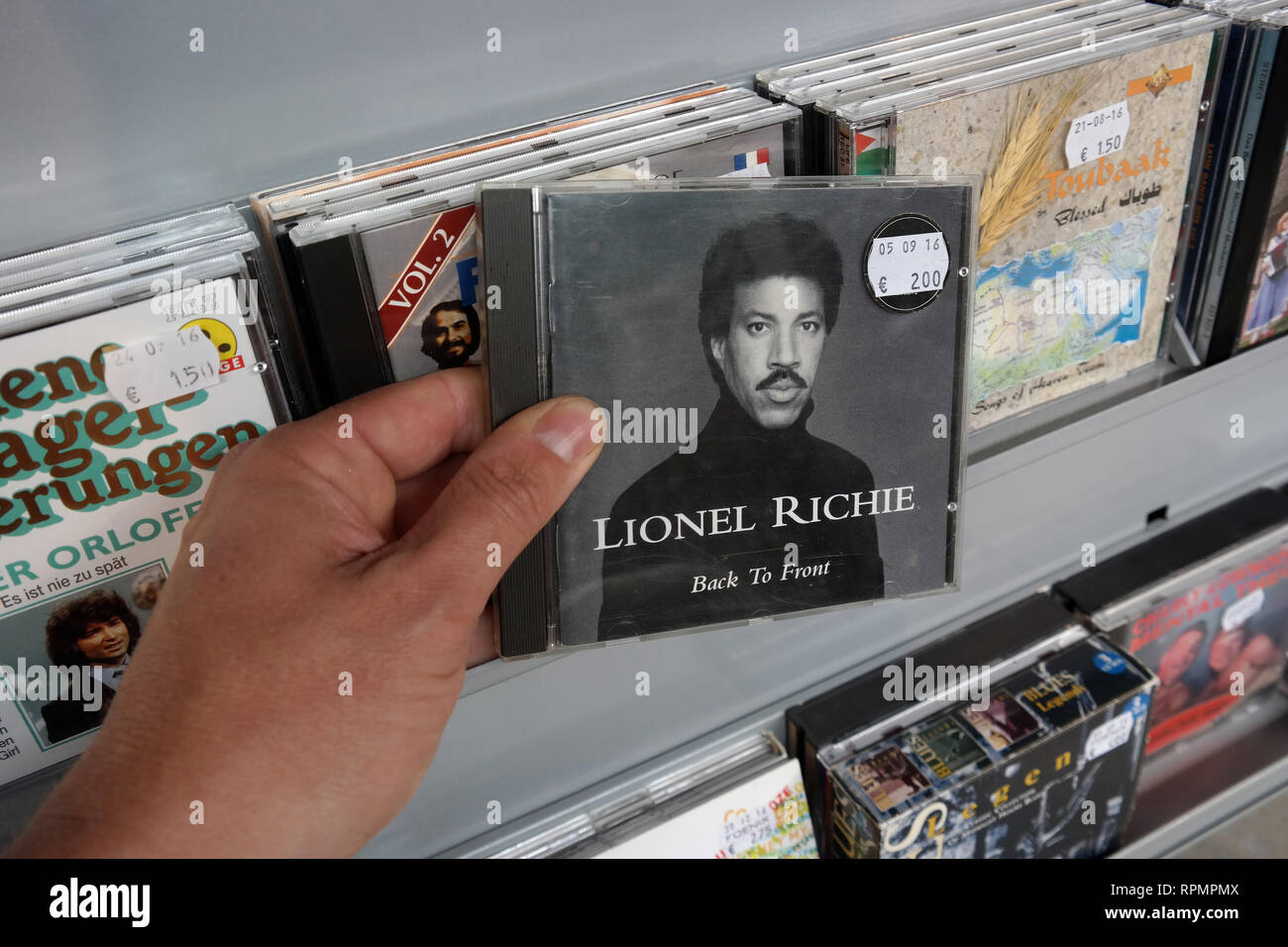 Album: Lionel Richie - Da posteriore ad anteriore Foto Stock