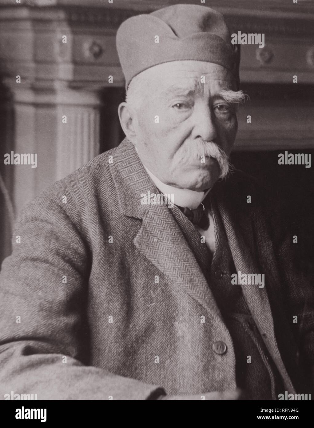 CLEMENCEAU, GEORGES POLITICO FRANCES. 1841-1929. Foto Stock