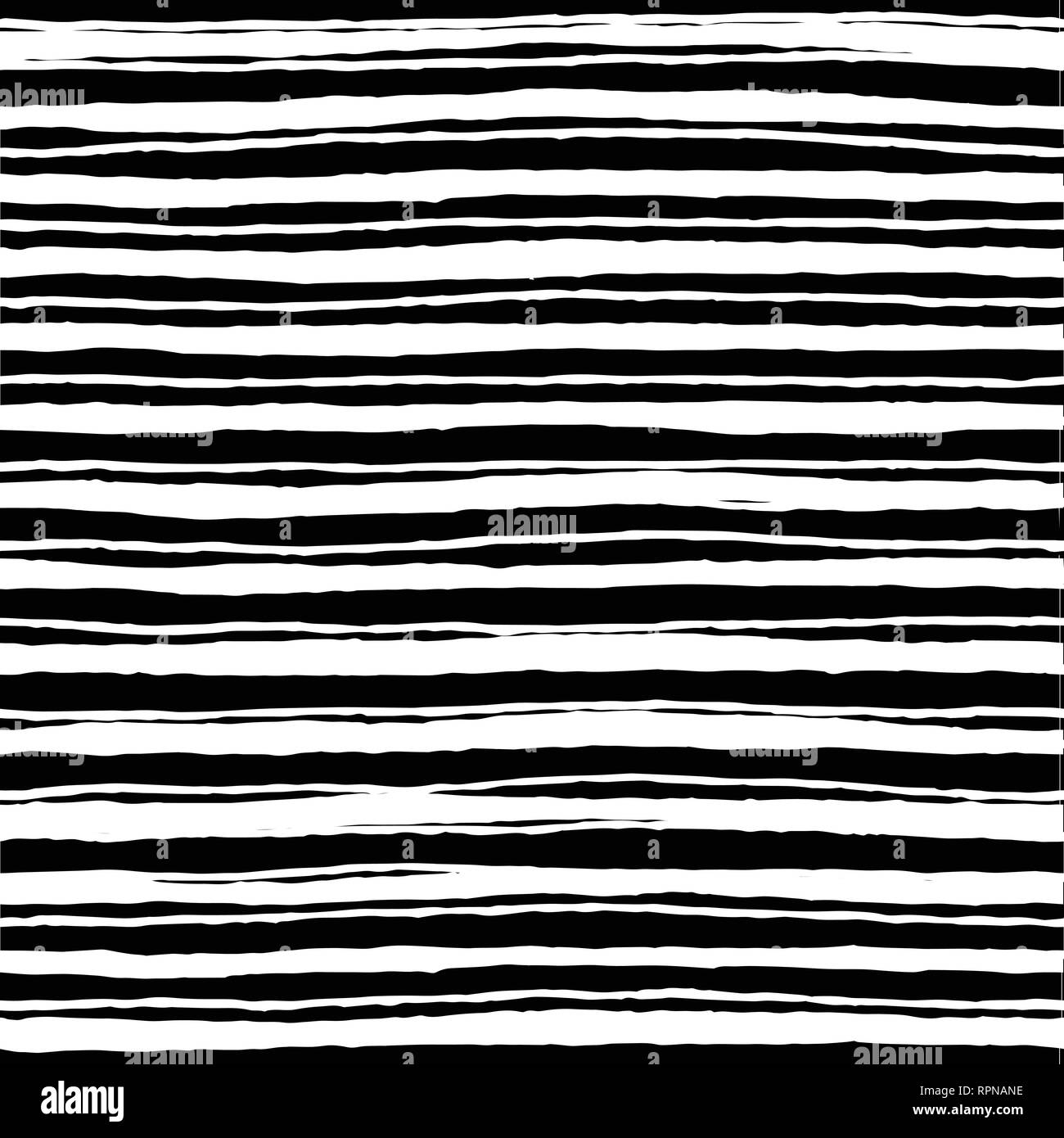 A strisce irregolari i tratti di pennello pattern. Seamless disegnati a mano linee verniciato Illustrazione Vettoriale
