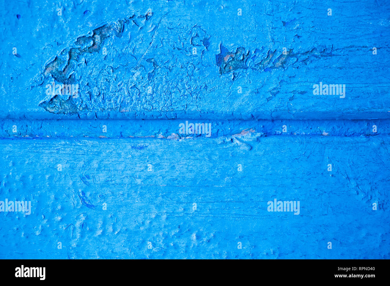 Vecchia scheda blu con vernice squallido Foto Stock