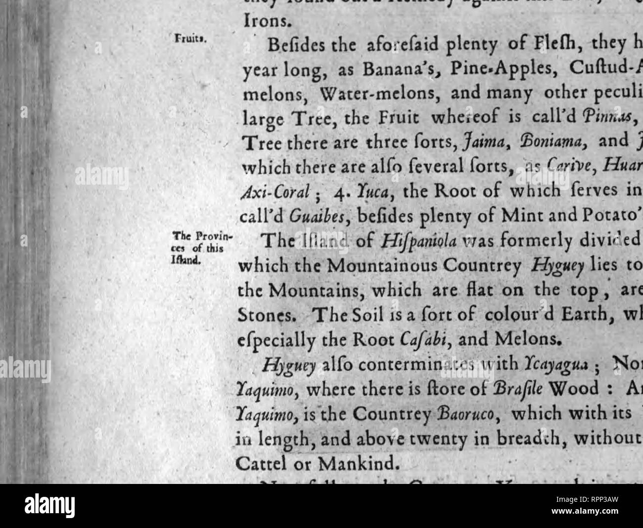 . America : essendo la più recente e più accurata descrizione del Nuovo Mondo : contenente l'originale degli abitanti e la notevole voyages là : la conquista del vasto imperi del Messico e del Perù e di altre grandi province e territori, con le diverse comunità di piantagioni in quelle parti : anche le loro città, fortezze, borghi, templi, montagne e fiumi : le loro abitudini, doganale, i modi e le religioni : le loro piante, animali, uccelli e serpenti : con una appendice contenente, oltre a diversi altri notevoli aggiunte, un breve sondaggio di che cosa č stato scoprire'd del Foto Stock