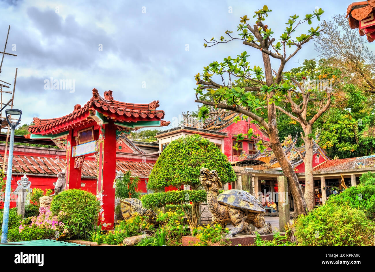 Zhishanyan Huiji tempio in Taipei, Taiwan Foto Stock