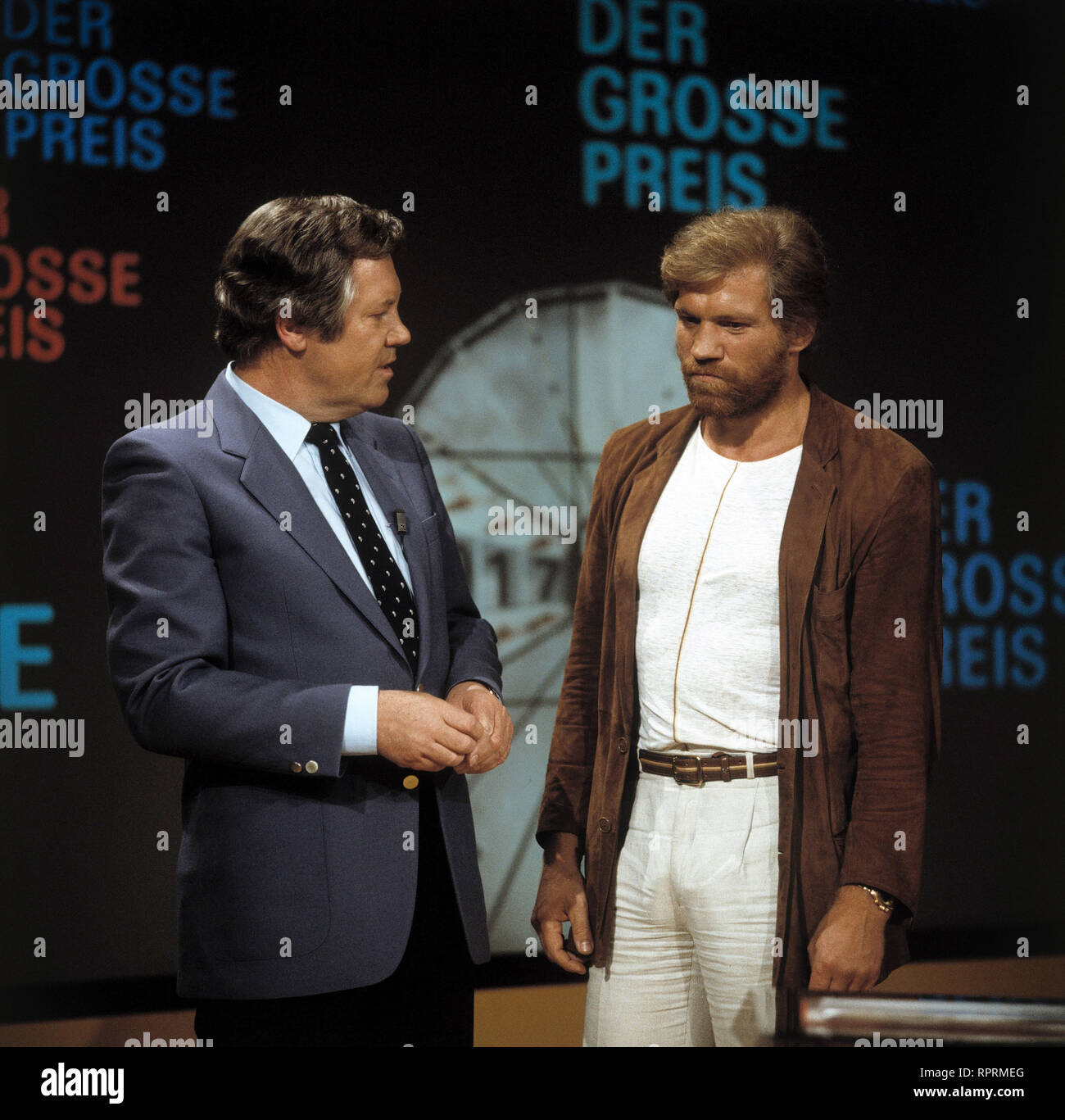DER GROSSE PREIS WIM THOELKE und Schauspieler RAIMUND HARMSTORF, Sendung vom 13.9.1979 Foto Stock