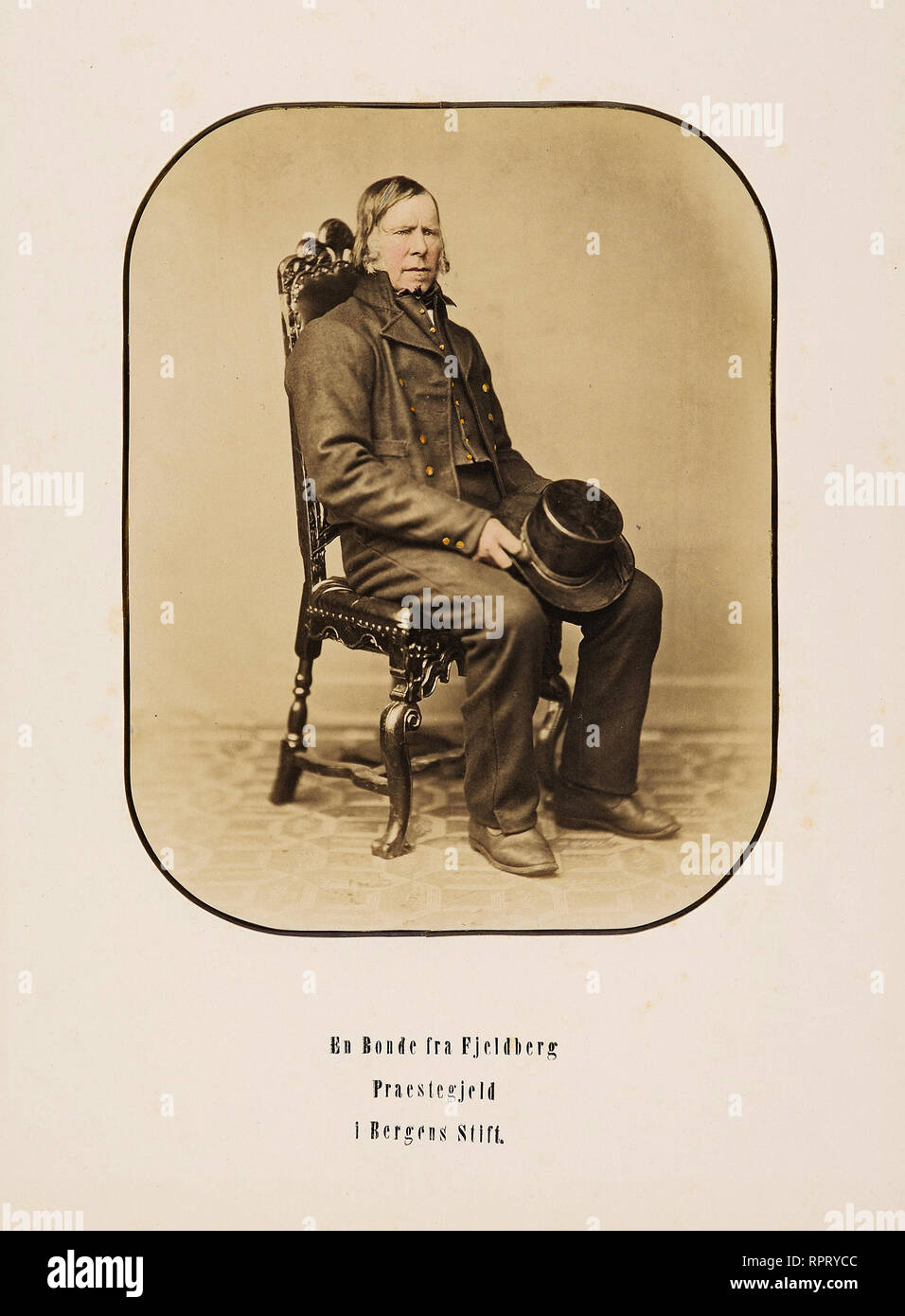 Marcus Selmer - un agricoltore di Fjeldberg prestegjeld in Bergen, ca. 1857-1870 Foto Stock