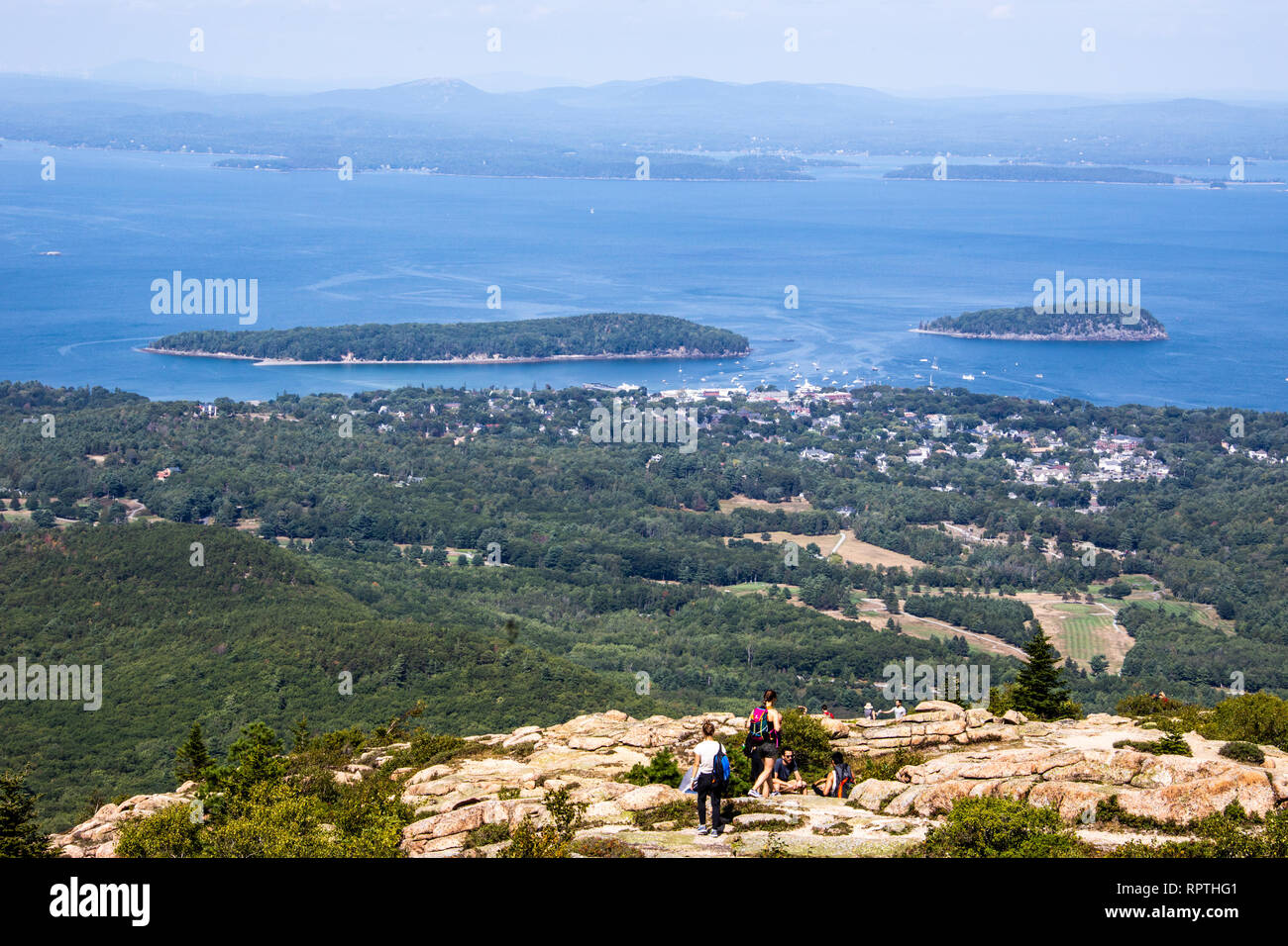 Bar Harbor e bar Island, Maine, Stati Uniti d'America Foto Stock