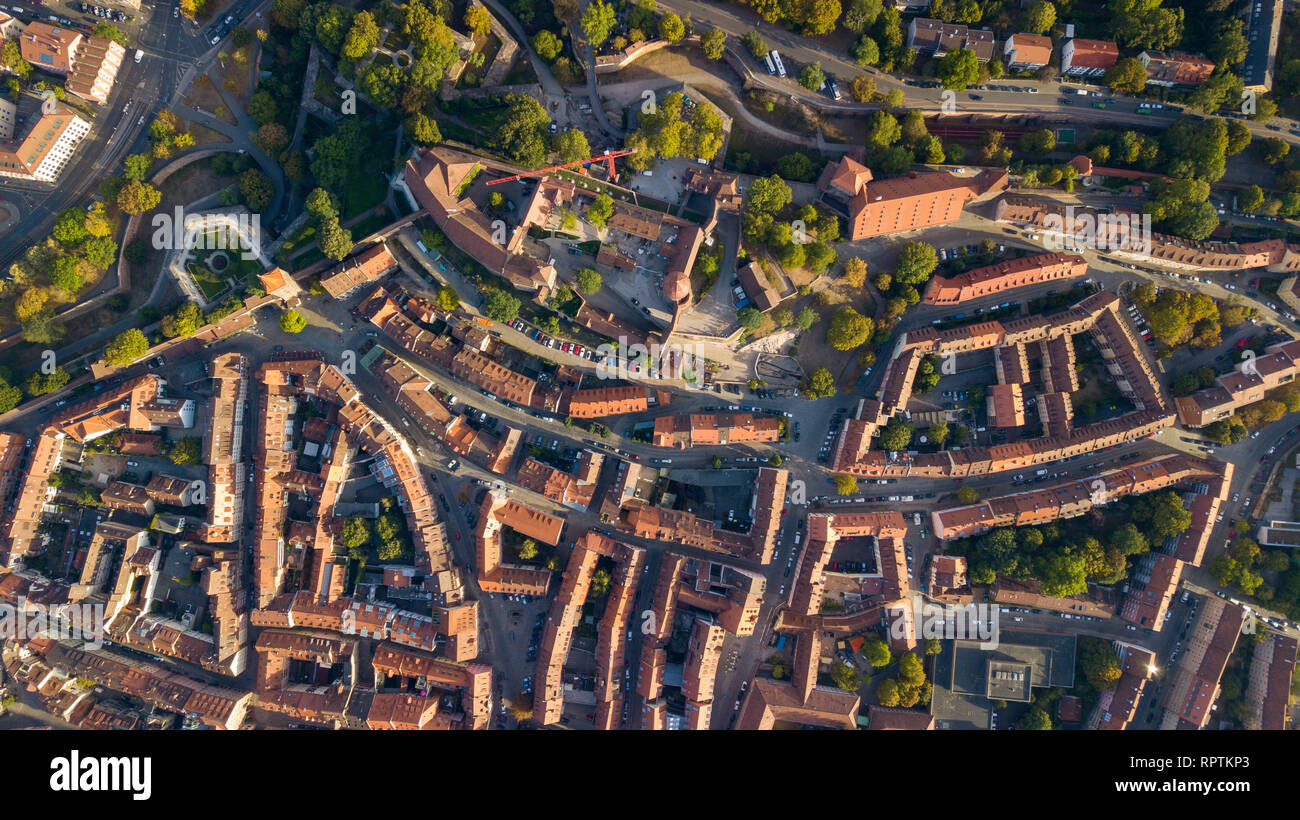 Castello imperiale di Norimberga e Altstadt, Kaiserburg Nürnberg, Norimberga, Germania Foto Stock