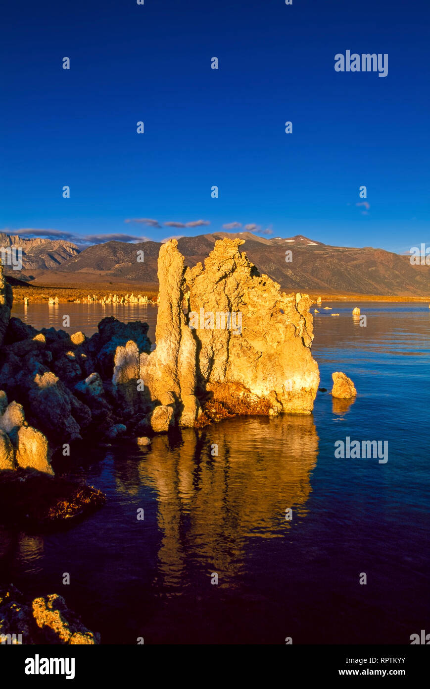 Mono lago a sunrise, CALIFORNIA, STATI UNITI D'AMERICA Foto Stock
