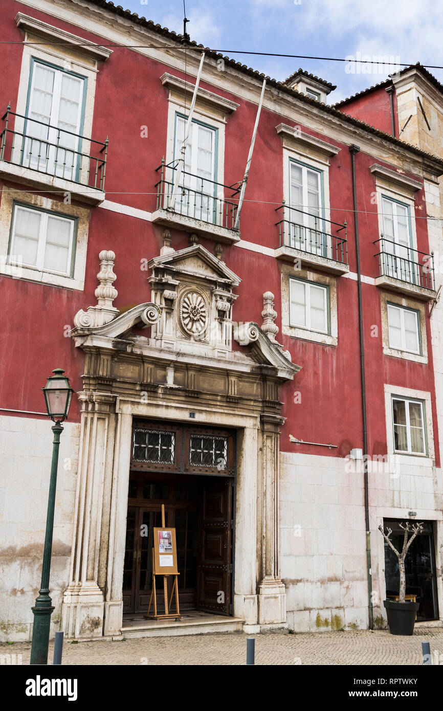 Facciata del xvii secolo Azurara Palace, che ospita il Museo del portoghese Arti  Decorative, a Lisbona, Portogallo Foto stock - Alamy